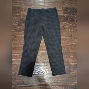 J. Jill Petite Slim Fit Pant Window Pane Print